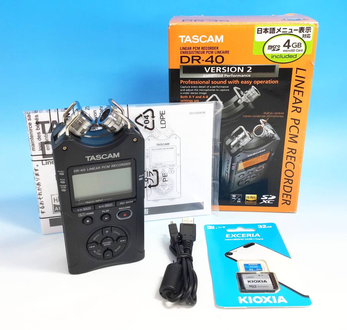 (未使用･未開封品)　TASCAM リニアPCMレコーダー DR-40VER2-J qdkdu57 TASCAM ( タスカム ) DR-40 VER2-J リニアPCMレコーダー 日本語