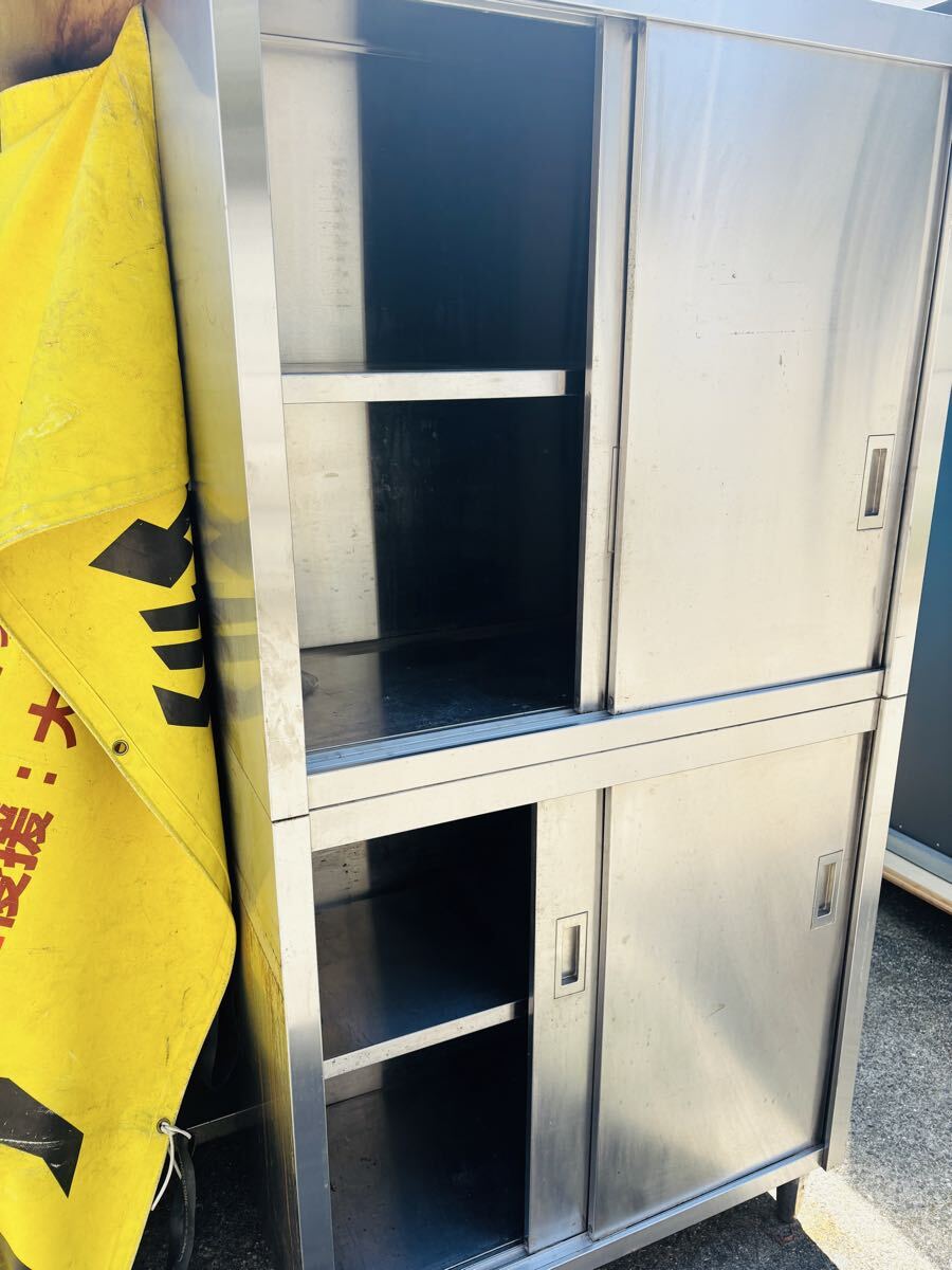 【中古】業務用　ステンレス　収納棚　900×460×1715(ｍｍ) 戸棚 | 厨房機器販売 得値厨房直販サイト｜中古・リサイクル