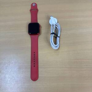 【中古】AppleWatch アップルウォッチ Series9 GPS+Cellular MRYG3J/A 45mm アルミニウム レッド スポーツバンド