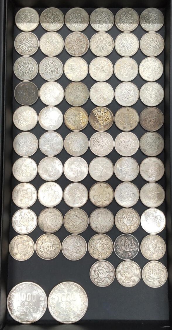日本銀貨　10枚まとめロット Yahoo!オークション -「銀貨 まとめ」(日本) (硬貨)の落札相場