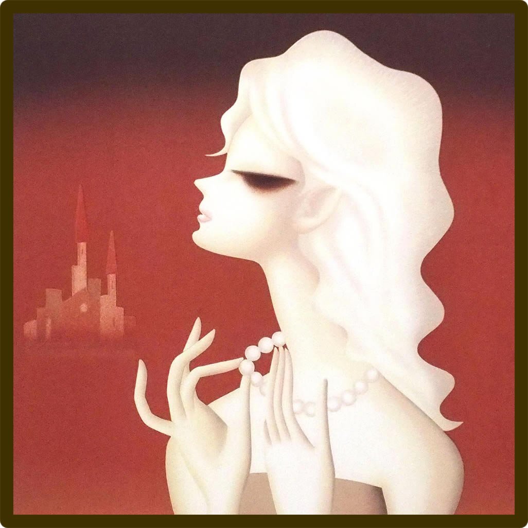 東郷 青児 エスタンプリトグラフ 「髪」 75部限定 東郷 青児 エスタンプリトグラフ 「髪」 75部限定