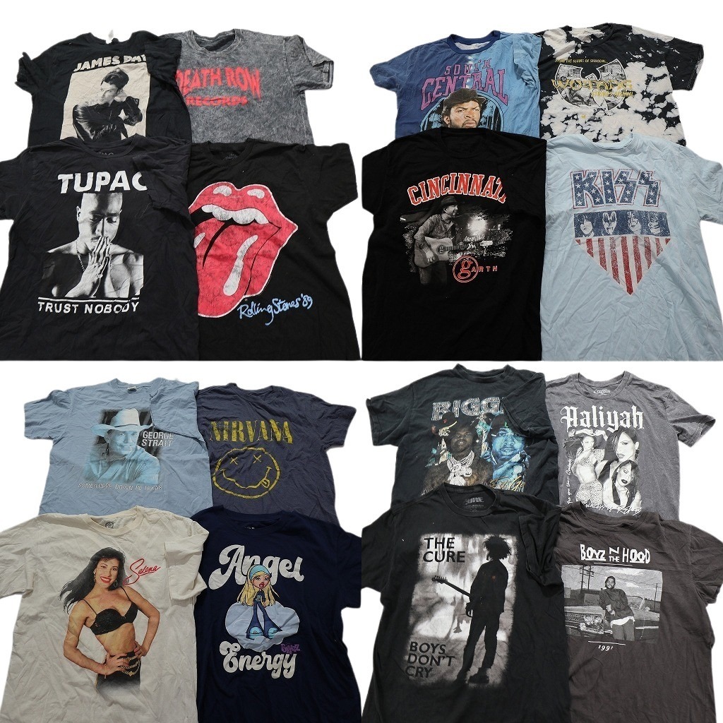 【中古品】バンドTシャツ　20枚セット XS〜M お買い得　アパレル 中古品】バンドTシャツ 20枚セット XS〜M お買い得 アパレル