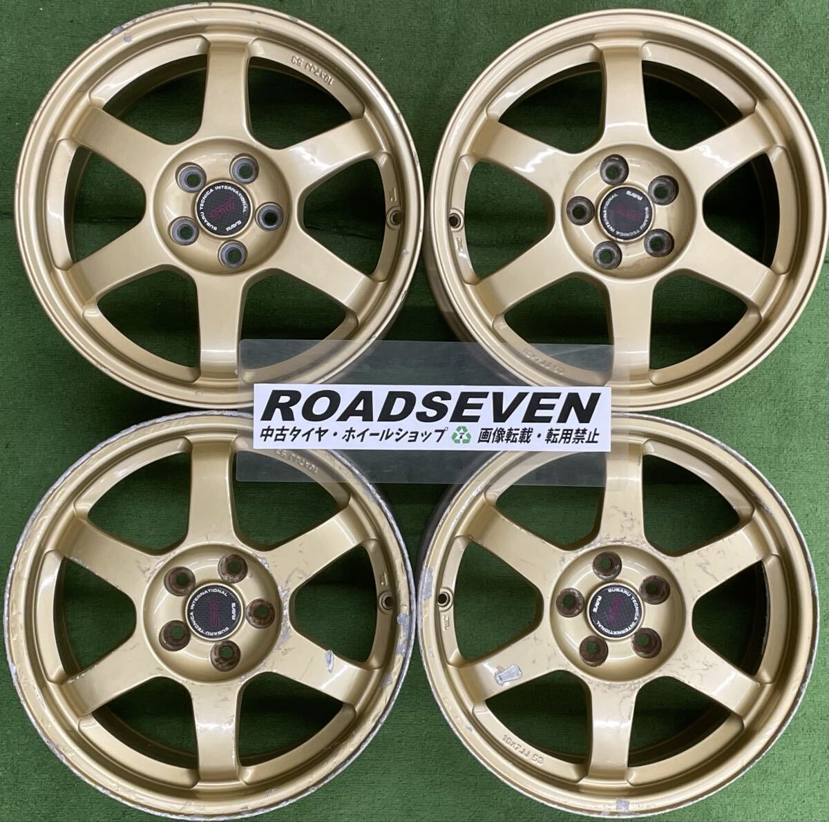 スバル インプレッサ ホイール スバル - スバル インプレッサ涙目希少 STI純正BBSホイール