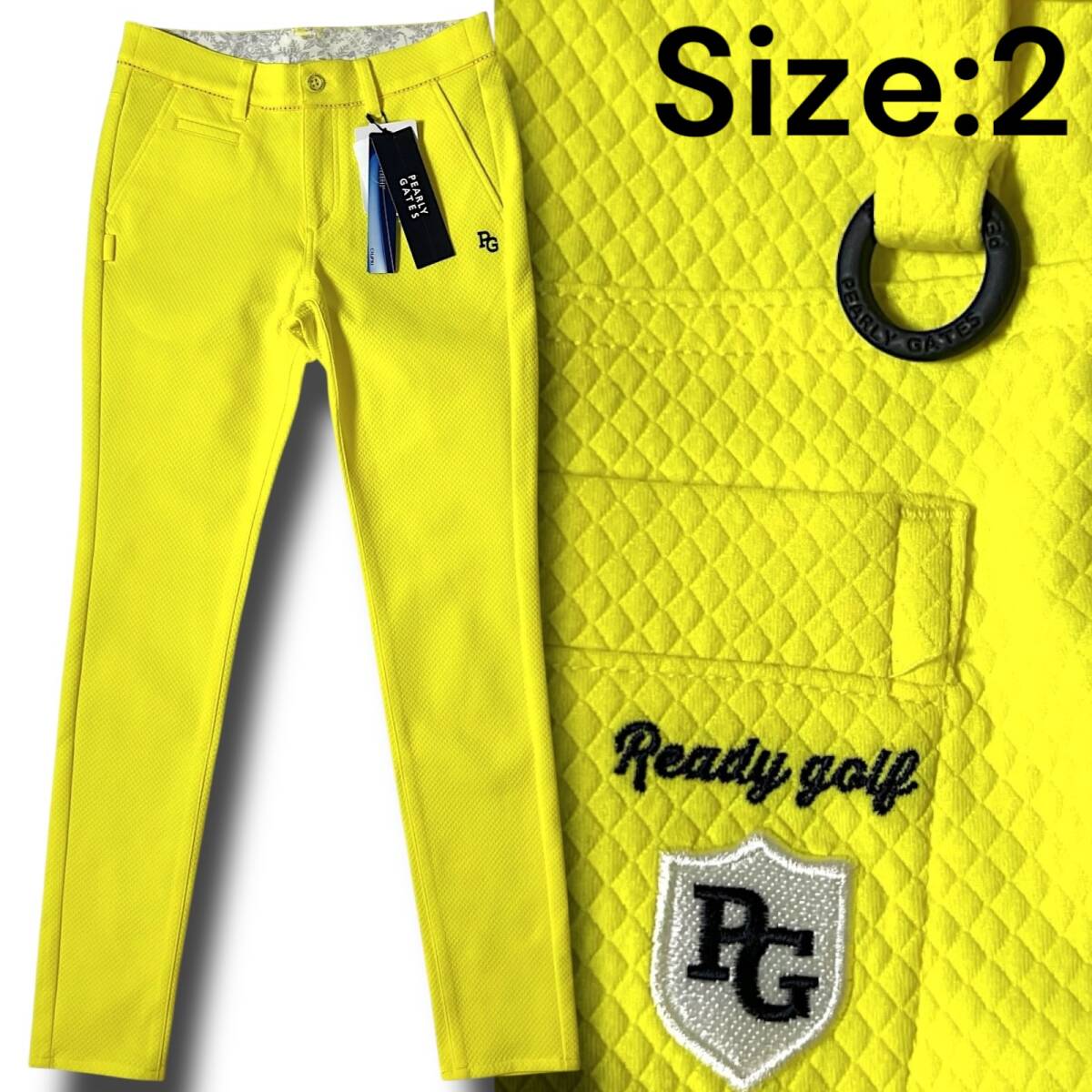 PGパーリーゲイツ ディズニー100周年 ドビーストレッチロングパンツ 5 ストレッチ綾目ドビー/ストレッチデニム EXストレッチvision 5