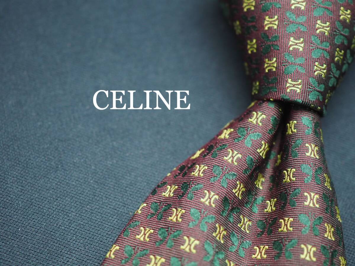 【極美品】CELINE セリーヌ ネクタイ レッド 赤 ブランドロゴ トリオンフ CELINE(セリーヌ) 総柄ネクタイ レッド｜【公式】カインドオル