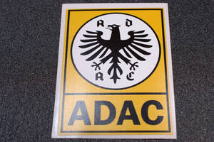 ◎ EUROステッカー ADAC 樹脂フィルム製 ドイツ自動車連盟 70×95mm ocitys porsche audi vw bmw mini mercedes ベンツopel ocitye