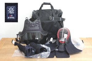 t0652◇防具一式◆ミツボシ豪◆美品・未使用クラス◆小柄中学女子145-150cmくらい◆13本面つむじ59.2cm◆ミシン◆名札なし◆剣道