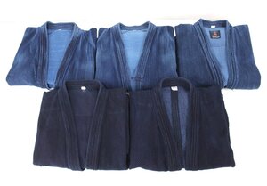 lb25■剣道着5枚組◆綿100%◆藍染◆成人用◆剣道◆練習用◆大きめサイズ◆170~180cmぐらい◆フジダルマ