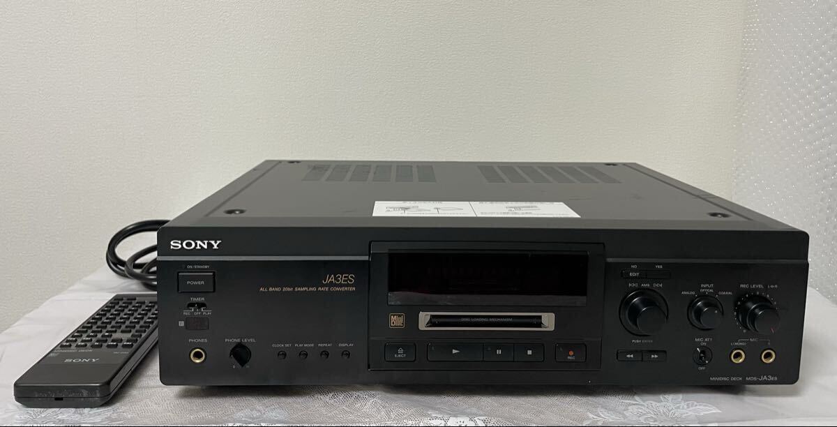 SONY　MDデッキ　MDS-JA3ES　リモコン付き　ジャンク品 Yahoo!オークション -「mds-ja3es」の落札相場・落札価格