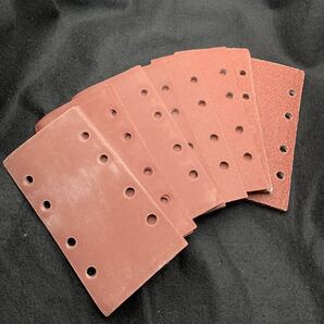 40枚 長方形 サンドペーパー アソート マジックテープ サンダー 紙やすり