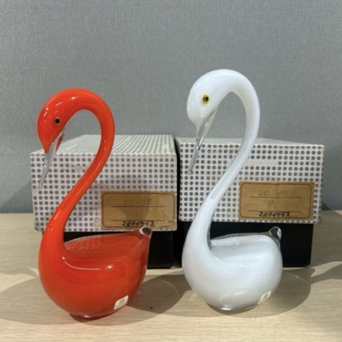 Yahoo!オークション -「(白鳥)」(工芸ガラス) (ガラス)の落札