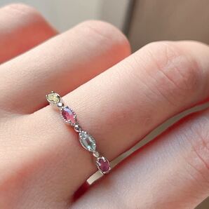 ◇トルマリン◇指輪◇リング◇フリーサイズ◇天然石◇パワーストーン◇巾着袋付き◇プレゼントにも 039R915