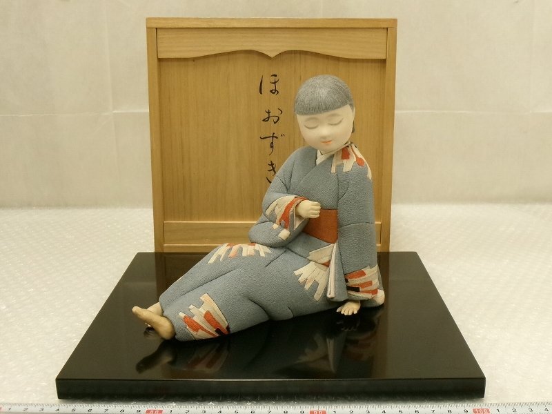 日本人形　創作人形　吉田博作　童子　男の子　置物　共箱　N　5323 日本人形 創作人形 吉田博作 童子 男の子 置物 共箱 N 5323