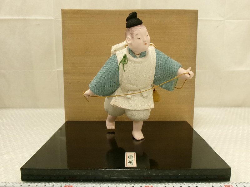 日本人形 俊郎 作 彩春 共箱 / 木目込み人形 日本人形 俊郎 作 彩春 共箱 / 木目込み人形 日本人形 俊郎 作