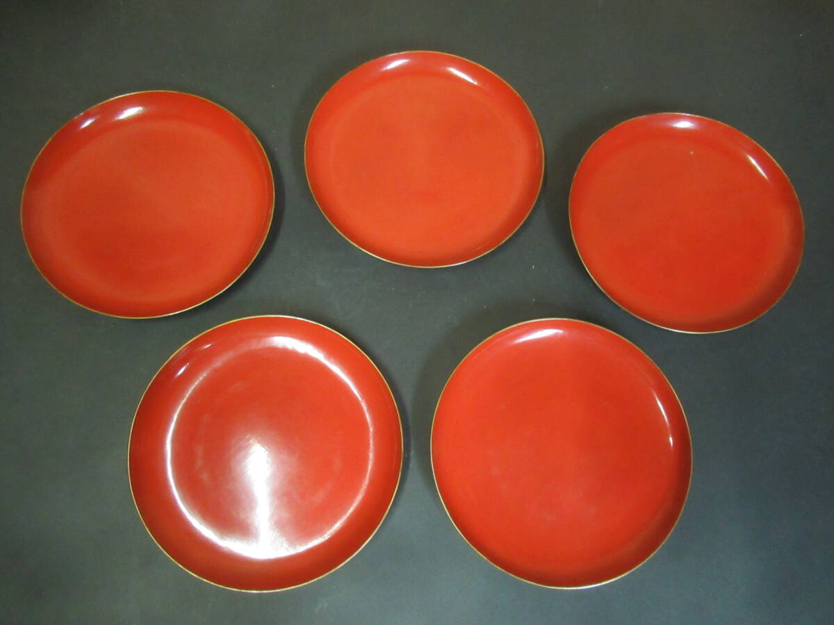 輪島塗 極上蒔絵 図替 花文 銘々皿 木皿 菓子器 田中貴司？ 共箱 栞 輪島塗 極上蒔絵 図替 花文 銘々皿 木皿 菓子器 田中貴司？ 共箱 栞