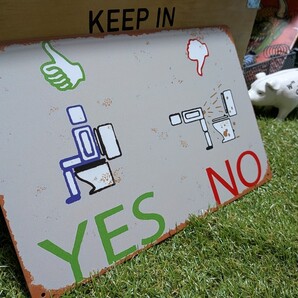 1点のみ│トイレの正しい使い方│アメリカンジョーク│レトロブリキ看板│メタルサイン│アメリカン海外輸入雑貨│ガレージ、飲食店舗