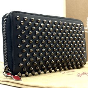 Christian Louboutin Christian Louboutin длинный кошелек шипованные шипы длинный кошелек Panettone черный красный