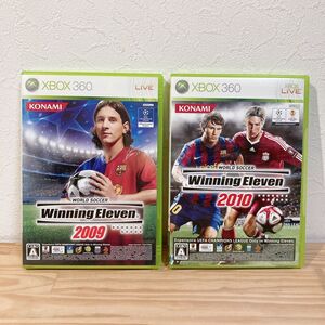 【中古】〈Xbox360ソフト〉2本セット ワールドサッカーウイニングイレブン2010 ウイイレ2009 Xbox 360 マイクロソフト★A2509-0171