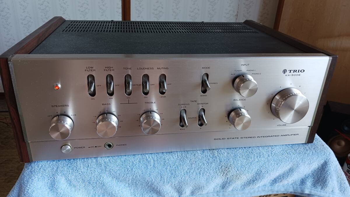 調整済　TRIO　KA-5006　プリメインアンプ動作品 TRIO トリオ KA-5006 プリメインアンプ KT-5007 チューナー
