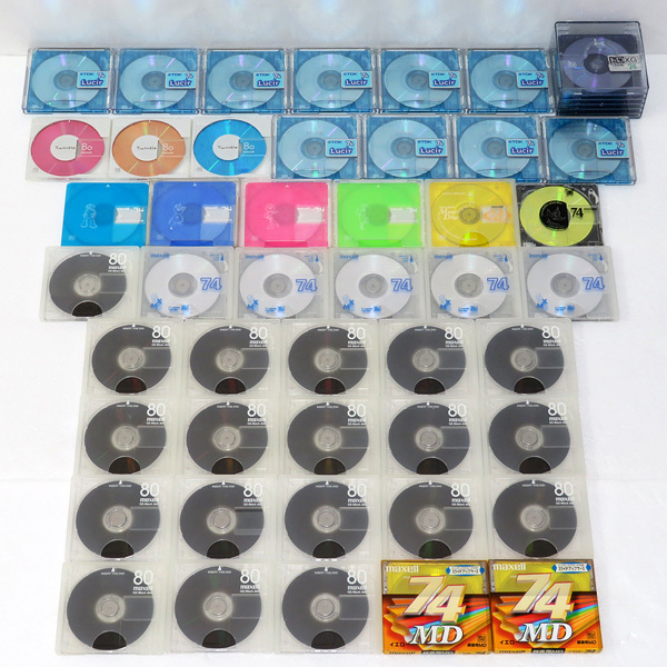 【送料込】新品MDディスク39枚＋中古MDディスク45枚 SONY MD ミニディスク MDディスク 録音用 80分 ソニー 音楽