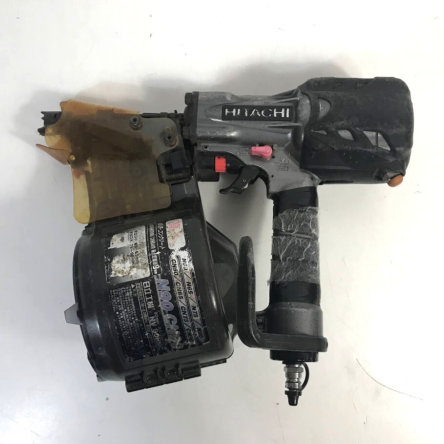日立 - 高圧釘打機90　日立工機　NV90H　ジャンク 東京都 足立区にて 日立工機 90mm 高圧ロール釘打機 NV90H を