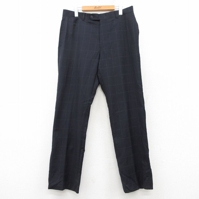 W34/古着 トミーヒルフィガー ブランド スラックス パンツ メンズ 濃紺他 