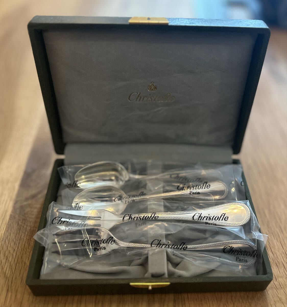 銀製　シルバー　スプーン4本セット ボックス付き　未使用品 2025年最新】Yahoo!オークション -銀 シルバー スプーンの中古品