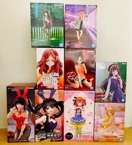【未開封】プライズフィギュア 9体 セット デートアライブ ラブライブ アイドルマスター かぐや様は告らせたい 夜のクラゲは泳げない他大量