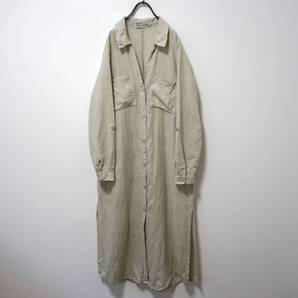 ZARA 羽織としても○ リネンロングワンピース M