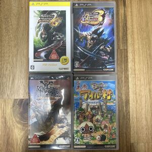 ●3未チェックジャンク品 モンスターハンターポータブル 2ndG 3rd モンハン日記ポカポカアイルー村 PSP
