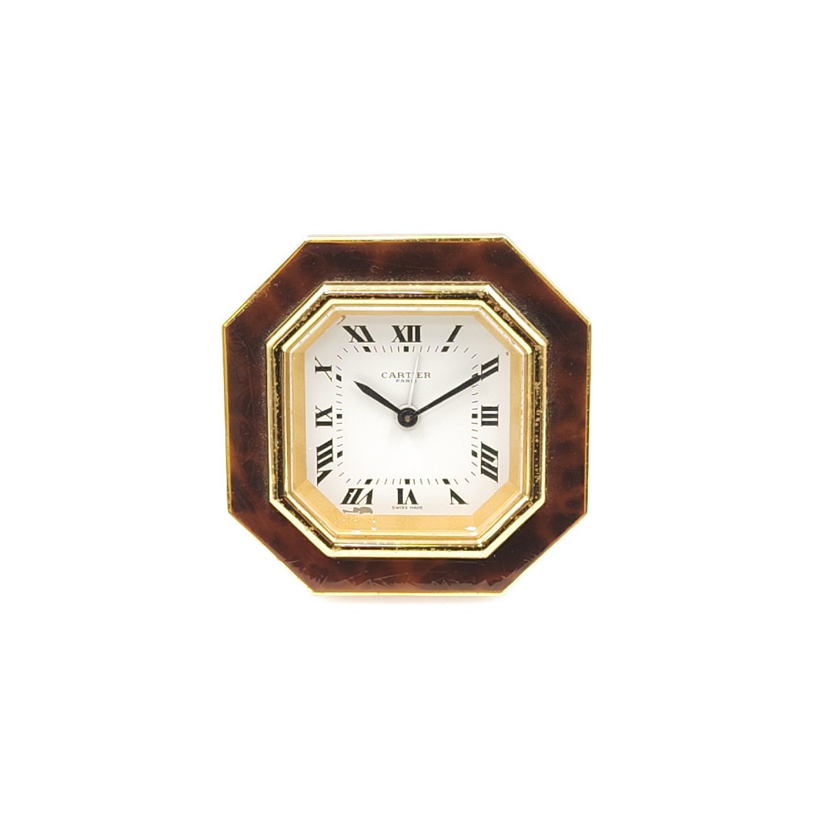 Cartier カルティエ　トラベルクロック　テーブルクロック　ヴィンテージ Yahoo!オークション -「カルティエ トラベルクロック」の落札