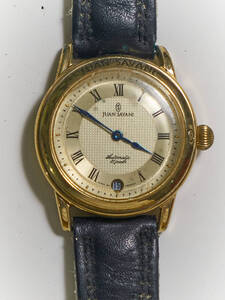 【ジャンク不動品】1円~ JUAN SAVANI メンズ腕時計 ★ジャンク不動品★