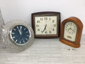 ●代KDS754-120 CITIZEN シチズン RADIO CONTROLLED 電波時計 4MY621 / 4RY622-0 SEIKO QA464A 掛け時計 置時計 アナログ まとめ /t