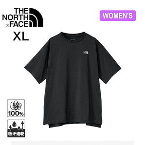 【新品】 XLサイズ THE NORTH FACE ノースフェイス S/SフラッシュドライリラックスコットンTee NTW32541 レディース カットソー ブラック 2