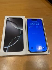 超美品 iPhone16 Pro 512GB ホワイトチタニウム SIMフリー