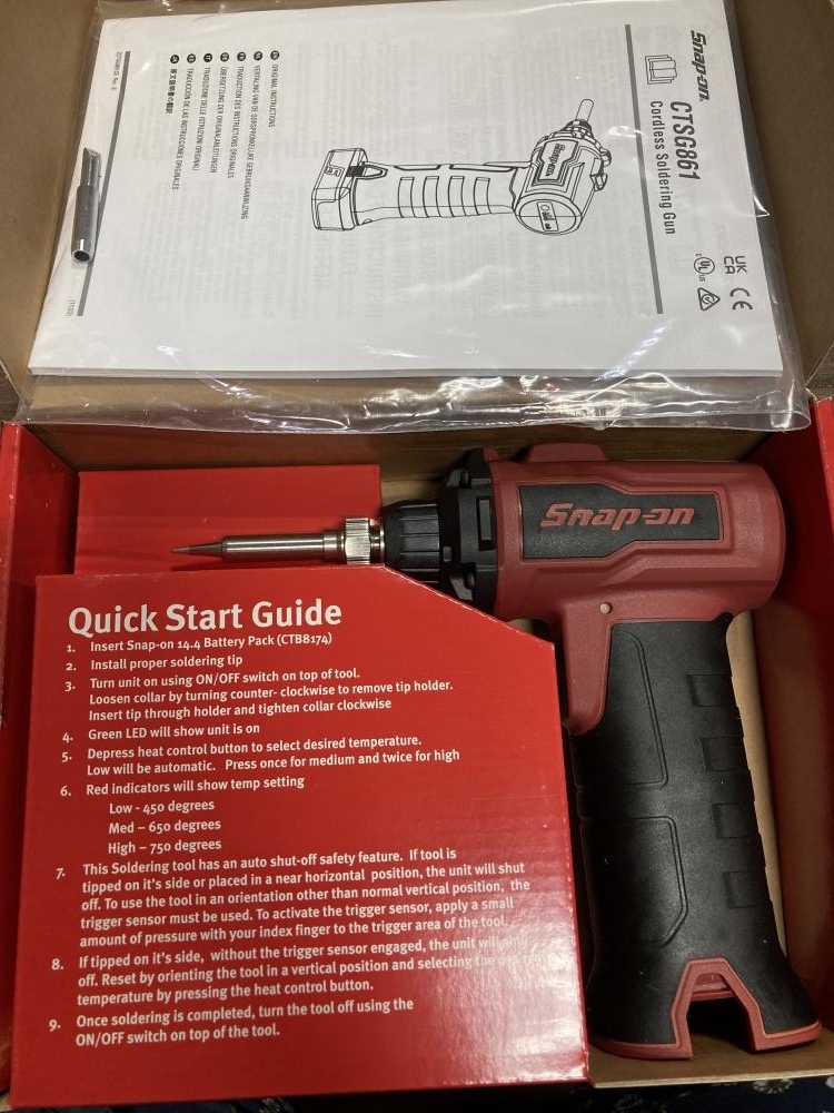 未使用 スナップオン Snap-on ソルダリングツール YAKS42G グリーン ガス式はんだごてセット ハンダゴデ マックツール MAC TOOLS スーパートーチ ソルダリングツール ST115