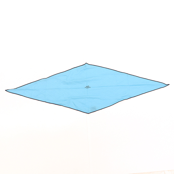 S*O様 【新品/未使用】エルメス スカーフ ロザンジュ　ブルー　箱・ショッパー エルメス Hermes HERMES スカーフ CARRE カレH 55×55 シルク