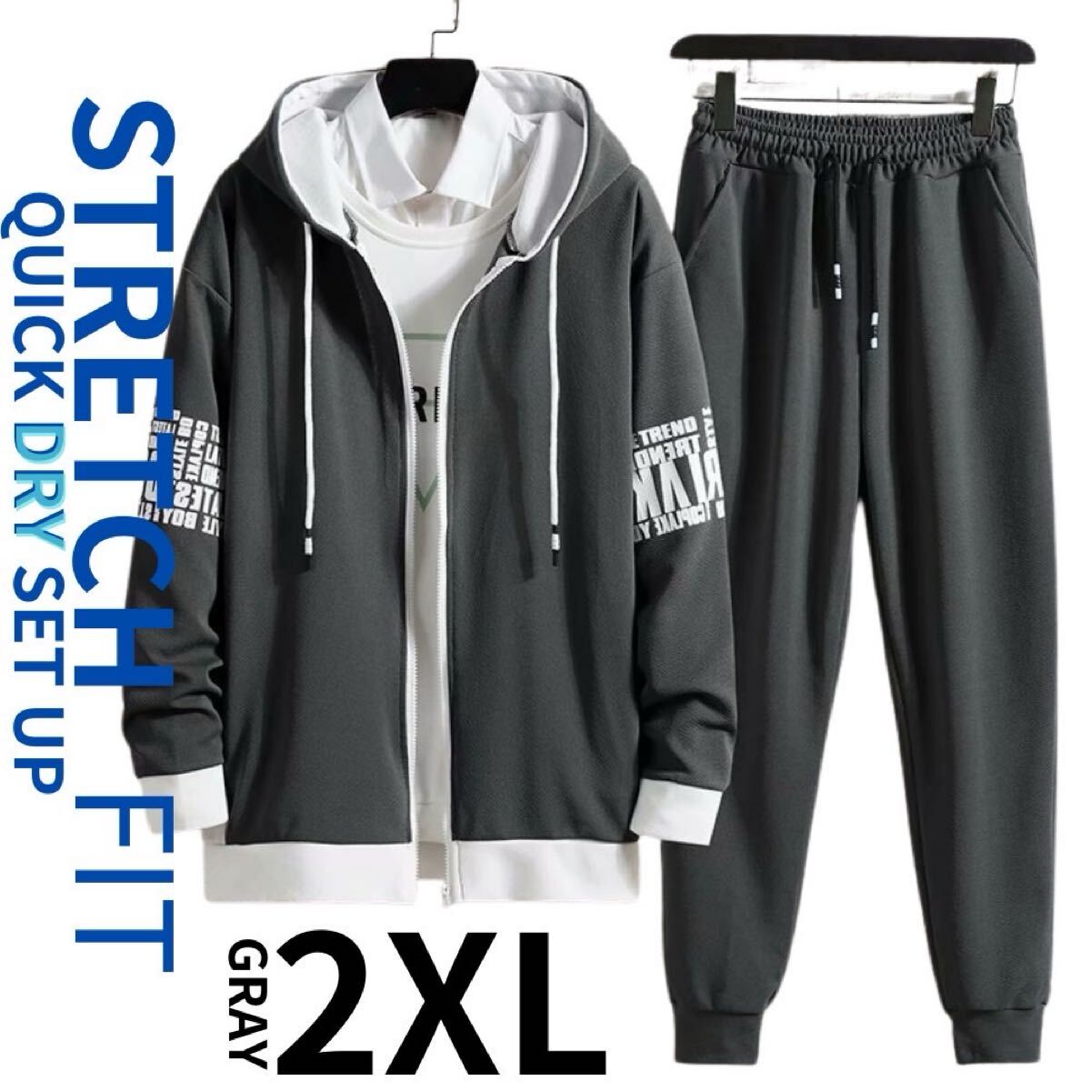 未使用　ジャージ上下セット ジャージ 上下 メンズ セットアップ セット 上下セット 黒