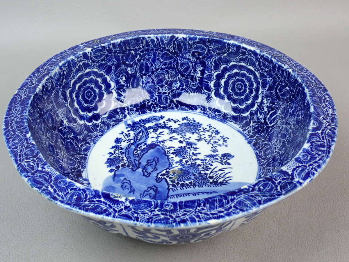 お菓子器　茶道具　菓子鉢　宮崎祐輔　染付駱駝　菓子器　共箱　保管品　未使用 お菓子器 茶道具 菓子鉢 宮崎祐輔 染付駱駝 菓子器 共箱 保管