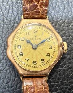 ☆★ 時計 手巻き レディース 革ベルト アンティーク 中古 不動品 ジャンク 自宅保管品 ★☆