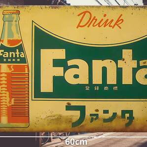 大型60cm ファンタ 復刻レトロ看板!! 新品・送料無料