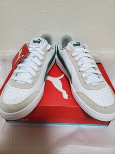 新品未使用 PUMA (プーマ) Court Legend Lo ローカット スニーカー 371931(06) 28.5cm 白×グリーンライン 送料込み