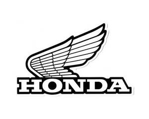 ホンダ HONDA ステッカー ロゴ バイク 車 おしゃれ かっこいい ヘルメット スーツケース カーステッカー ウイング 1972WING ホワイト L