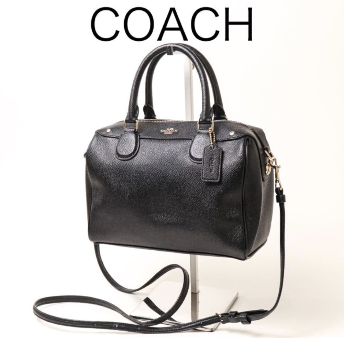 【未使用】COACH ハンドバッグ 2way ショルダーバッグ 黒 斜め掛け COACH コーチ バッグ ショルダーバッグ 斜め掛け 2way CW625