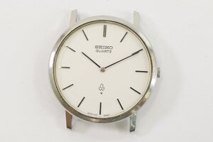 SEIKO セイコー シャリオ 4130-9001 クォーツ 2針 ローマン 白文字盤 メンズ 腕時計 フェイスのみ アンティーク 2719-HA