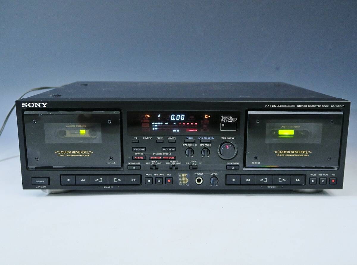 SONY デュアルカセットデッキ TC-WR820 SONY TC-WR820 – Audiolife － Enjoy your audio life!!