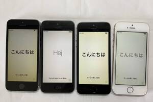 iPhone5 5s 4台セット(16GBx3 32GBx1) アクティベーションロック無