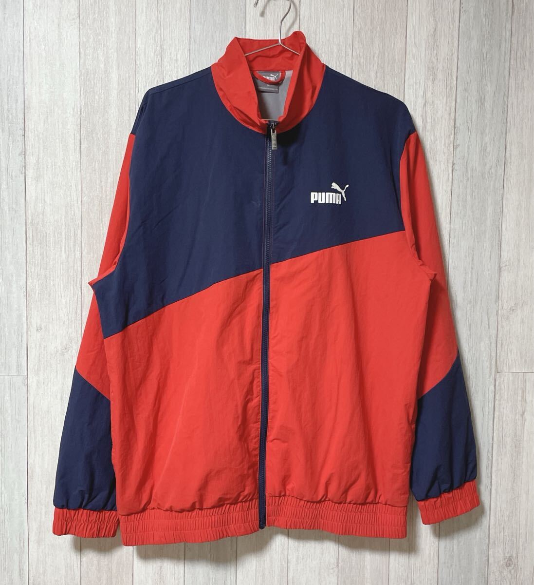 PUMA ウィンドブレーカー 　ヴィンテージ Vintage Puma 1/4 Zip Pullover Windbreaker Track Jacket Blue
