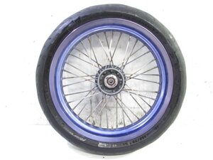 DトラッカーX LX250V 大人気!! RK EXCEL フロント モタードホイール 溝有タイヤ付 曲りなし 検※ LX250E 250SB KLX250 LX250L 164K06
