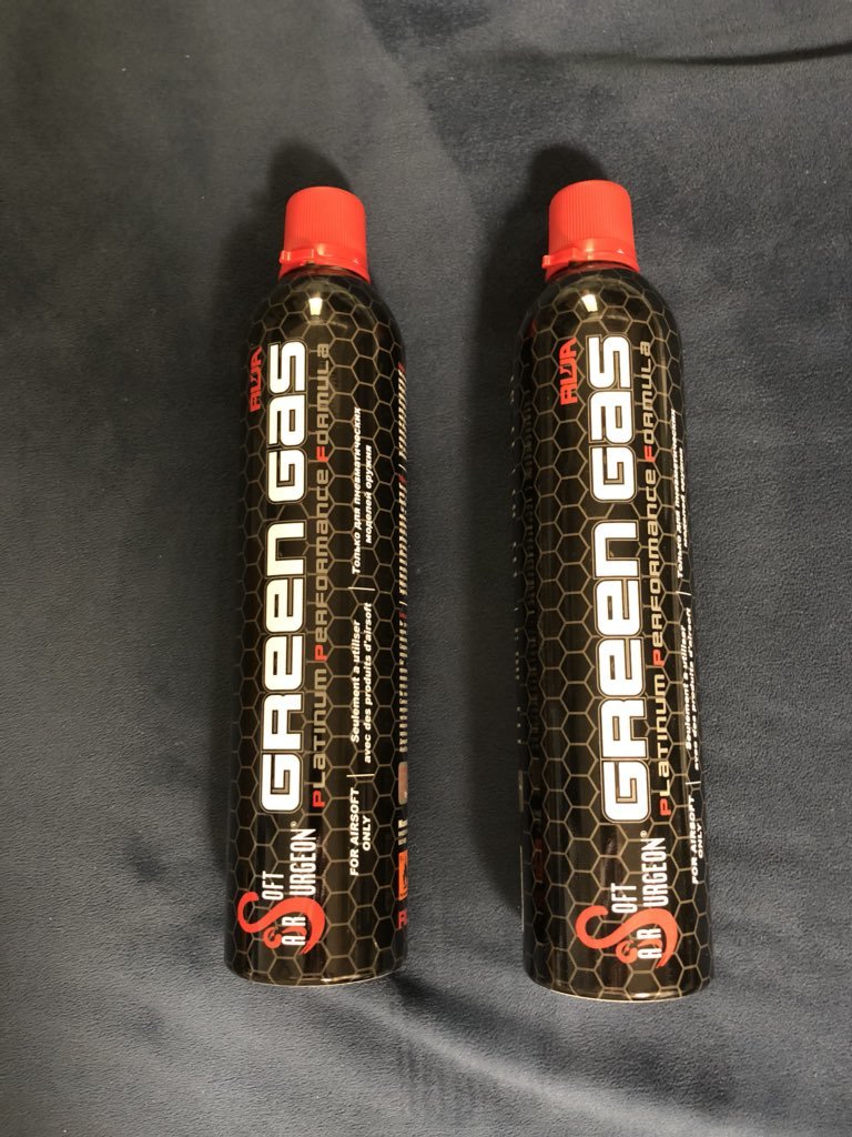 総容量２２００ミリリットル 送料無料 WE製 ブラックガス トップガス ２本 総容量2200ミリリットル 送料無料 WE製 レッドガス トップ